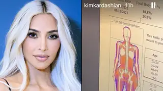 Kim Kardashian criticised for sharing her body fat percentage on social media