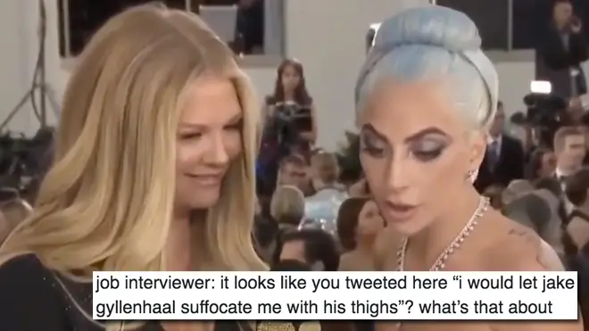 The best Lady Gaga Golden Globes interview memes