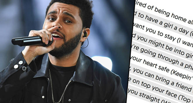 Weeknd performs during the runway at the Victoria&squot;s Secret Fashion Show/lyrics to "Lost In Fire"
