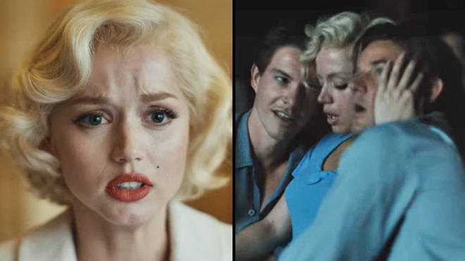 Did Marilyn Monroe date Charlie Chaplin Jr.?  Blonde's threesome scene slammed by fans