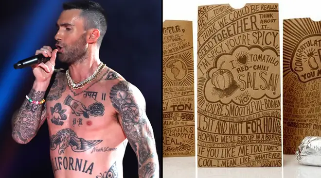 Adam Levine's tattoos at the Super Bowl have sparked a ton of memes