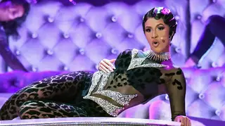 Cardi B's performance during the 61st Annual GRAMMY Awards.