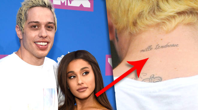 Pete Davidson covered up another Ariana Grande tattoo with the most savage  word - PopBuzz