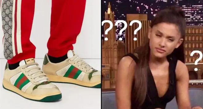 Gucci "dirty" trainers/Ariana Grande confused