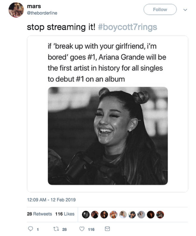Ariana Grande fans are boycotting '7 rings' for the most hilarious reason -  PopBuzz