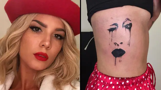 Halsey and her new Marilyn Manson tattoo