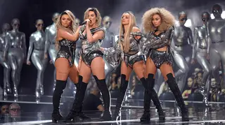 Little Mix performing 'Shout Out to My Ex' at the BRIT Awards in 2017