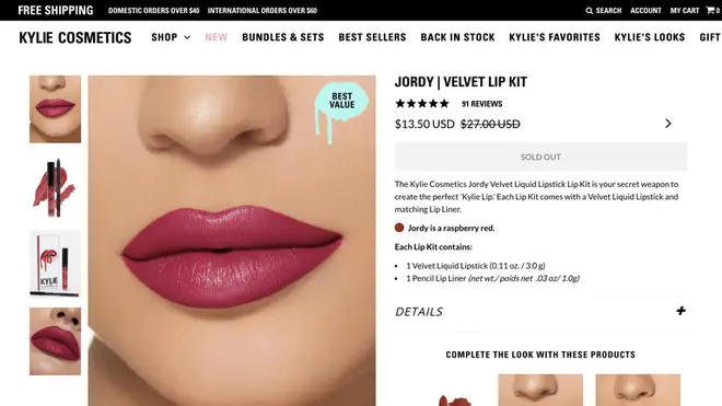 Kylie Jenner slashed the price of the Jordyn Woods lip kit on Kylie Cosmetics