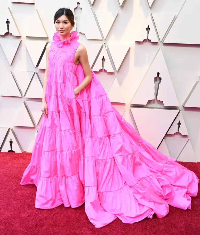 Gemma Chan arrives at the 91st Annual Academy Awards.