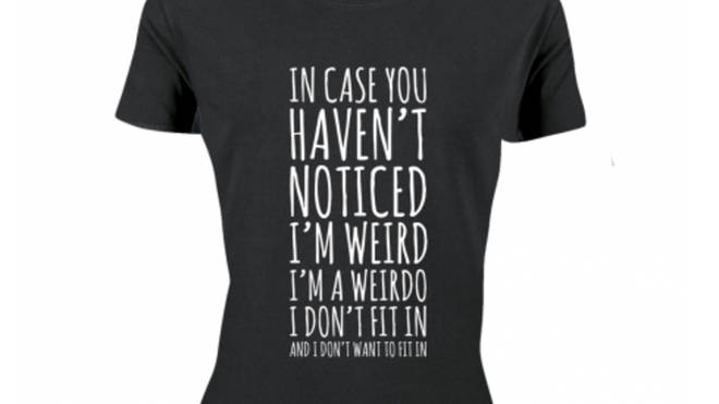 PopBuzz 'I'm A Weirdo' Speech T-Shirt