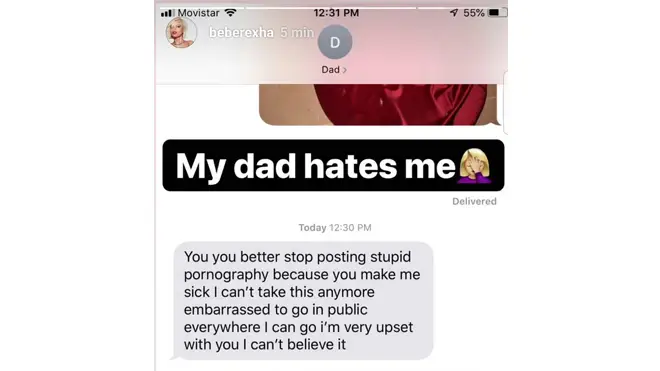 Bebe Rexha&squot;s dad calls her &squot;Last Hurrah&squot; video "pornography"