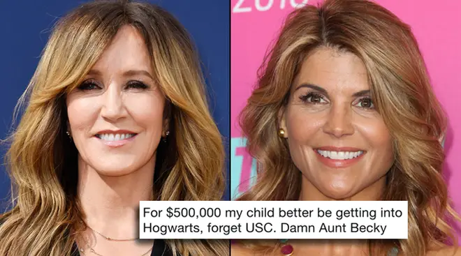 Felicity Huffman and Lori Laughlin are being roasted on Twitter about their alleged college scam