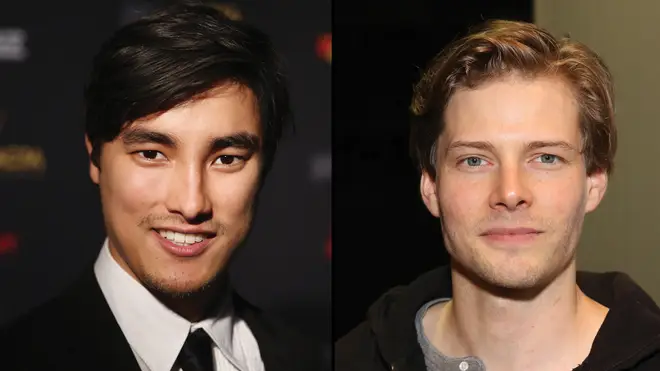 Remy Hii as Luen (left) and Hunter Parrish as Felix (Right)