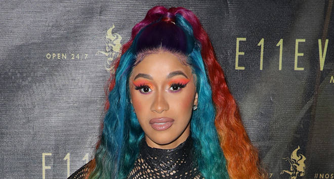 Cardi B makes an appearance at E11EVEN MIAMI during Art Basel 2018