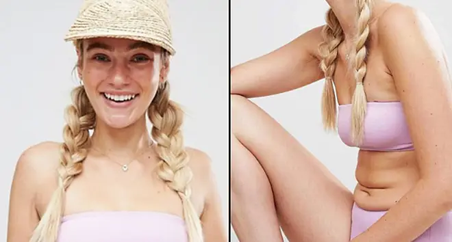 ASOS used a model with stomach rolls and the internet is divided