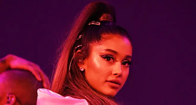 Ariana Grande performs onstage during the Sweetener World Tour.