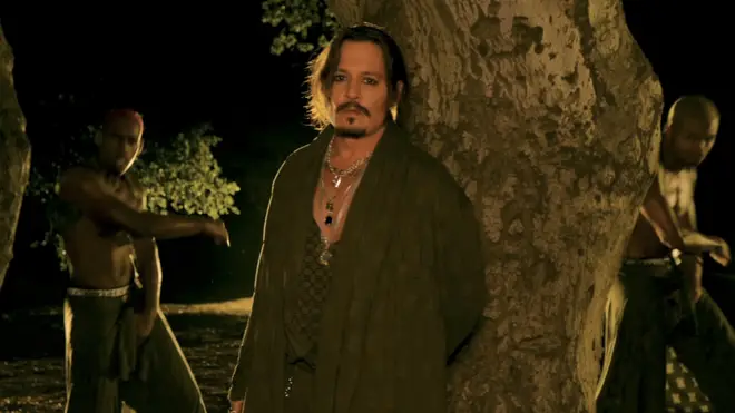 Johnny Depp appears in Rihanna's Savage X Fenty Show Vol 4.