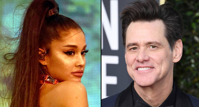 Ariana Grande performs at Coachella Stage during the 2019 Coachella Valley Music And Arts Festival/Jim Carrey attends the 76th Annual Golden Globe Awards