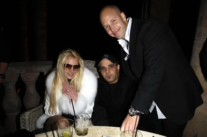 Britney Spears celebrates her birthday with Sam lufti and designer Ole Lynggaard.