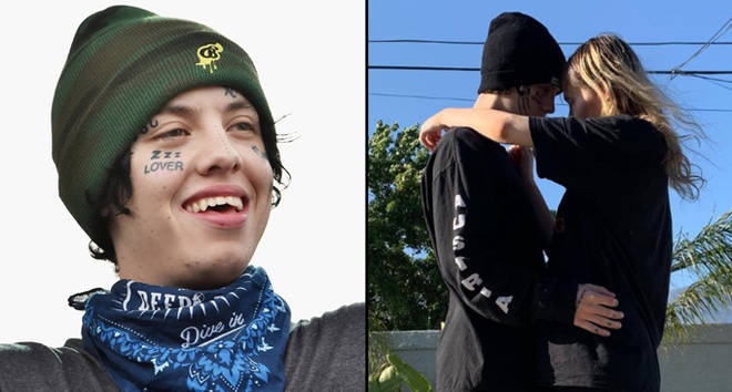 Lil Xan performs onstage during Day 1 of Billboard Hot 100 Festival 2018/with Annie Smith