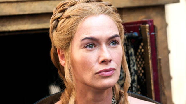 Cersei Lannister has green eyes on Game of Thrones...
