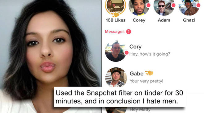 Men are using Snapchat's gender swap filter to pose as women on Tinder