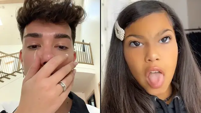 James Charles reacts to North West's hilarious lip-sync video