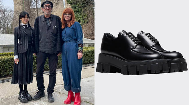 Here's where to buy Wednesday's black chunky shoes