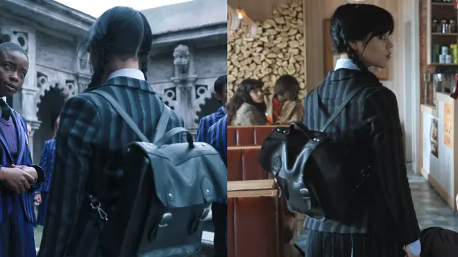 Where is Wednesday Addams' backpack from in the Netflix show?