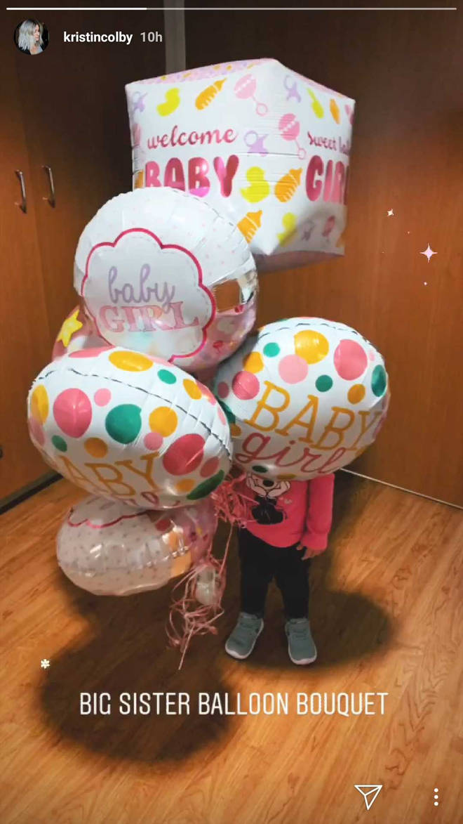 Mikey Way Kristin Way daughter balloons
