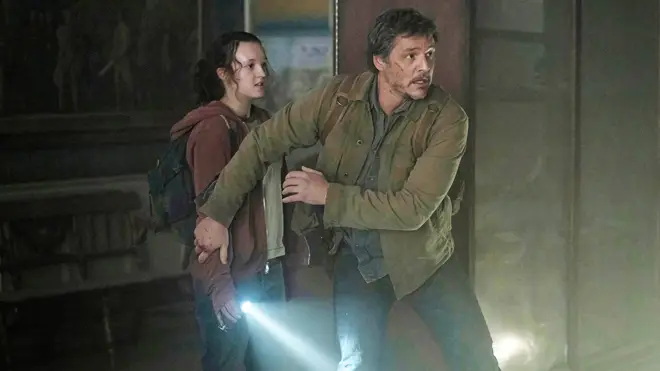 Bella Ramsey and Pedro Pascal in The Last of Us