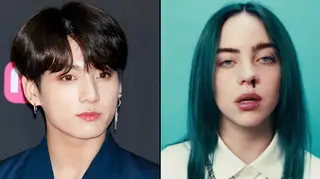 JungKook of South Korean boy group attends the 2018 Mnet Music Awards/Billie Eilish 'bad guy' video