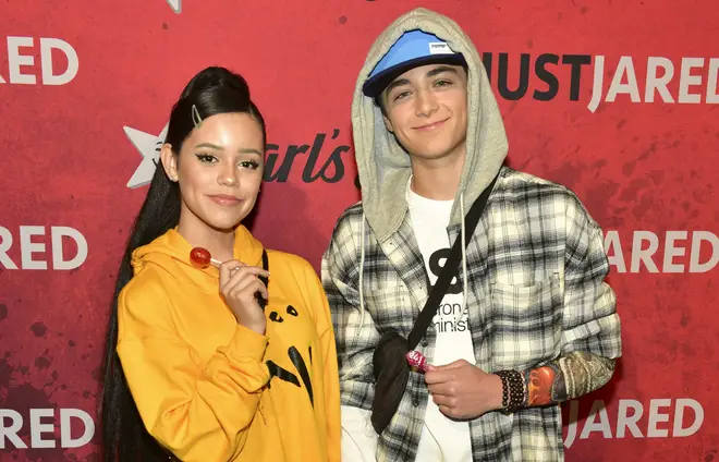 Jenna Ortega and Asher Angel at Just Jared's 7th Annual Halloween Party
