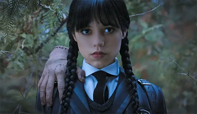 Jenna Ortega as Wednesday Addams in Wednesday on Netflix