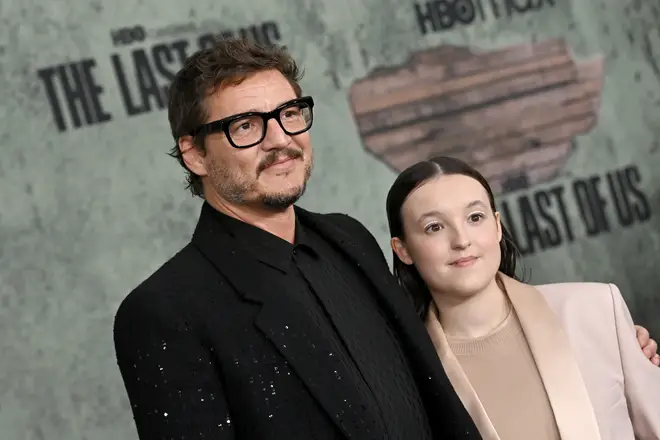 Pedro Pascal and Bella Ramsey at The Last of Us premiere