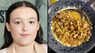 Bella Ramsey reveals they eat cereal with orange juice and the internet is losing it
