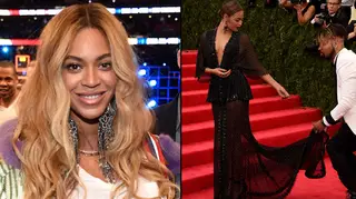 Beyonce Knowles attends the 66th NBA All-Star Game.