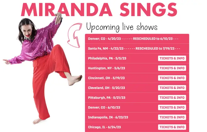 Colleen Ballinger's Miranda Sings tour has now been cancelled in its entirety