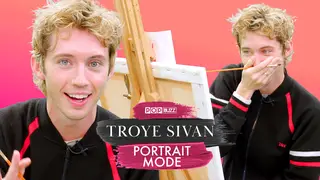 Troye Sivan paints a self-portrait and answers questions about his life | PopBuzz Meets