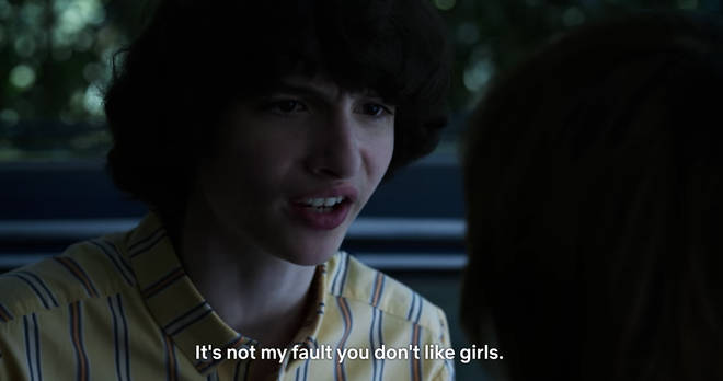 Mike and Will argue over the girls in Stranger Things 3