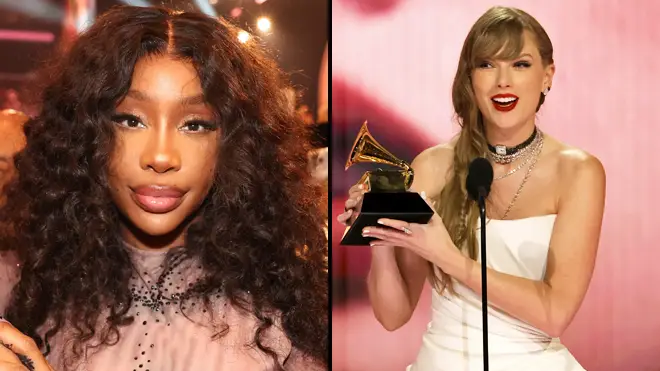 SZA reacts to people saying she should have won Album of the Year over Taylor Swift at the Grammys