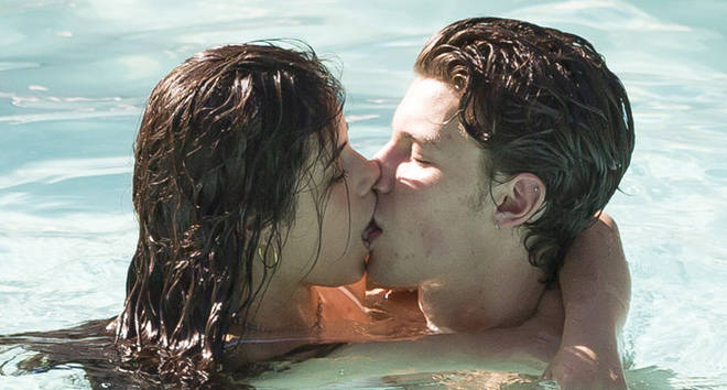 Shawn Mendes and Camila Cabello kissing in Miami.
