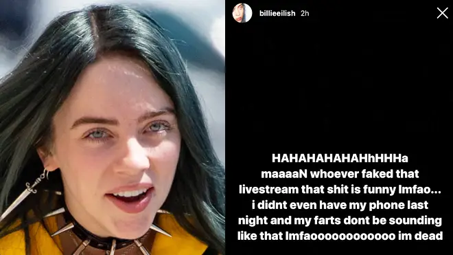 Did Billie Eilish fart on Instagram live stream? The fake prank video explained