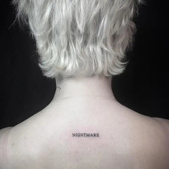 Halsey&squot;s "Nightmare" Tattoo.