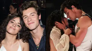 Camila Cabello and Shawn Mendes perform onstage during the 2019 MTV Video Music Awards.