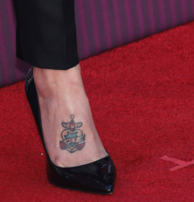 Halsey's Anchor Tattoo.