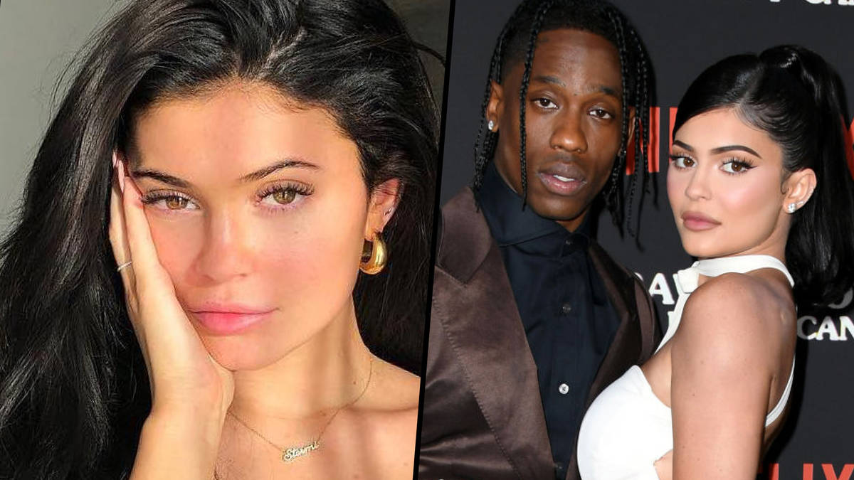 Kylie shared a nude photo of herself and Travis to tease the playboy shoot....