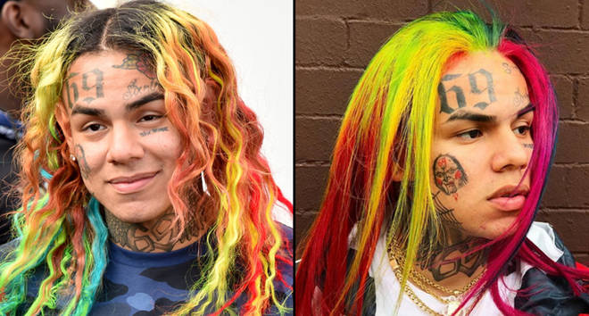 Tekashi 6ix9ine May Have To Remove His Face Tattoos To Go Into Witness Protection Popbuzz