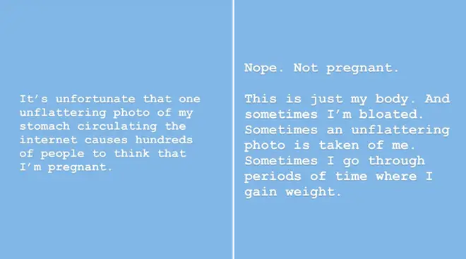 Lili Reinhart Instagram Pregnant Statement