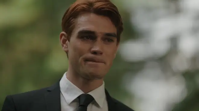 Archie Andrews during Fred's funeral